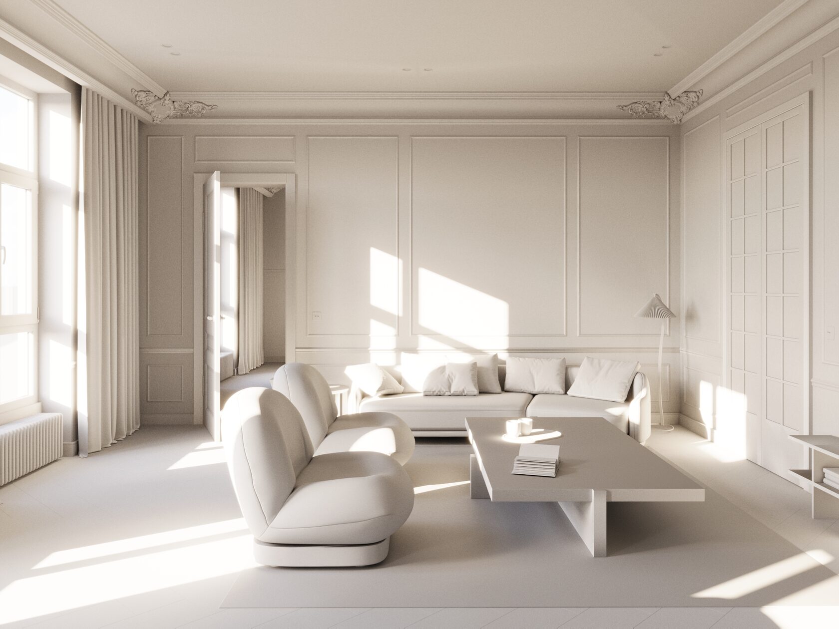Light, materials and a sense of space.
